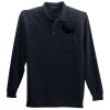 Long Sleeve Silk Touch Polo with Pocket Thumbnail