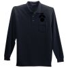 Long Sleeve Silk Touch Polo with Pocket Thumbnail